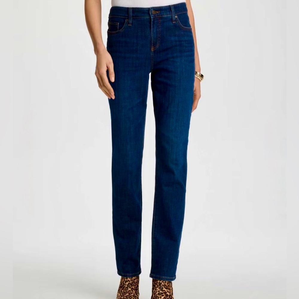 Chico’s Dark Wash Barely Boot Cut Jeans Chico’s 0.5 = 6